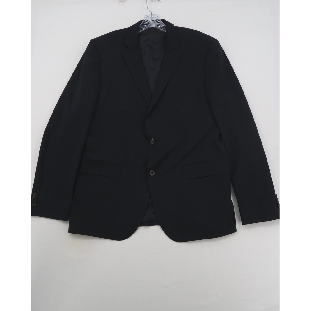 Hugo Boss Jam75/Sharp3 Mens Navy Blue Stretch Two Button‎ Blazer Jacket 42R